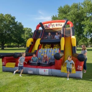 Pipe Rush Obstacle Course 22 foot inflatable rental for events