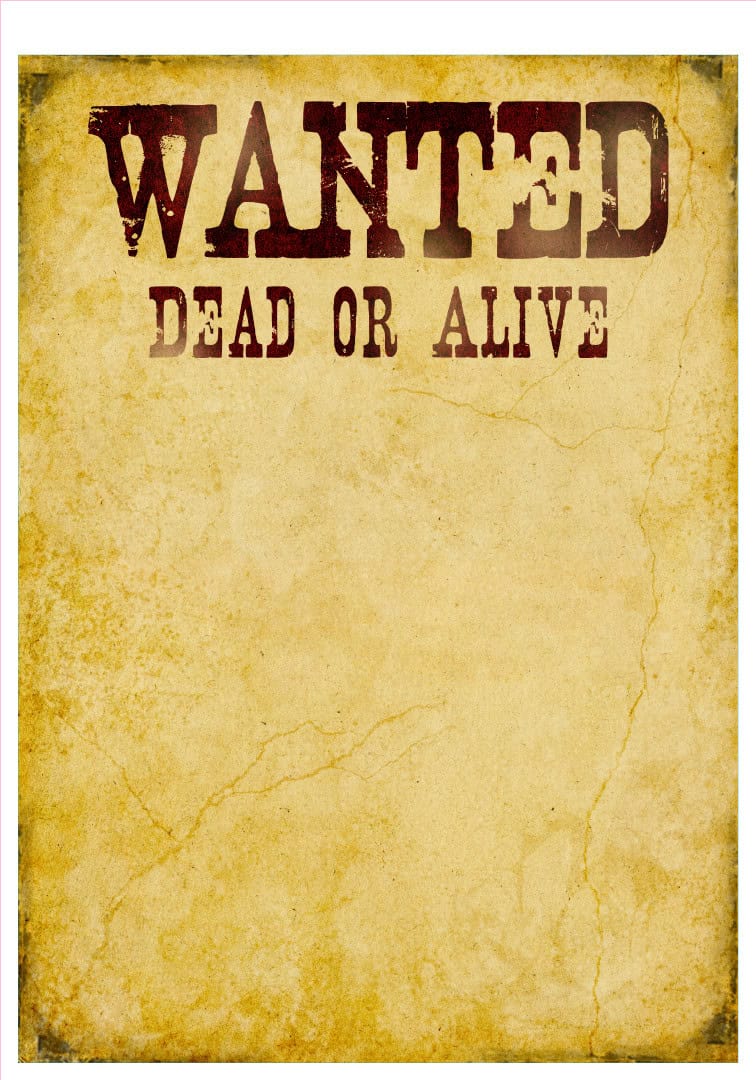 selfie backdrop wanted poster