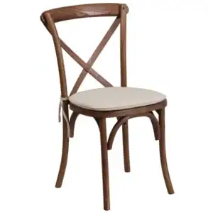 X Back Chairs for rustic wedding rentals and high-end events