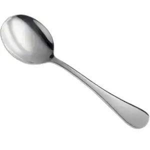 Pearl Soup Spoon with high-polish luxury finish for modern event rentals