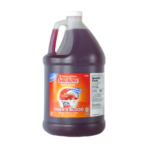 1 Gallon Jug of Tiger's Blood Sno-Kone Syrup for Northern Colorado Rentals