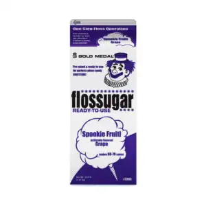 Purple Grape Cotton Candy Flossugar - 3.25 lb Carton